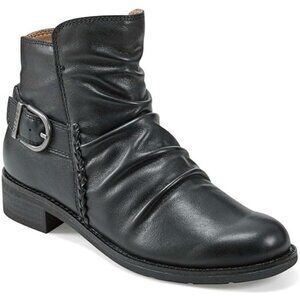 Earth Women's Naira Round Toe Ruched Casual Booties
